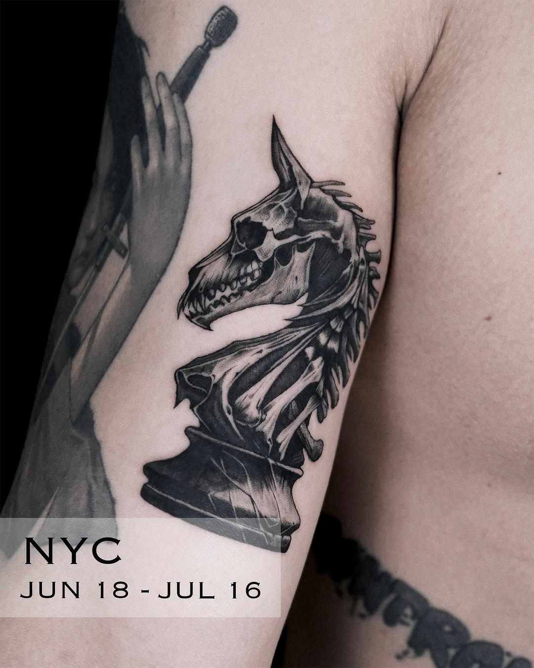 Tattoo by @melo_tatt — black_and_grey, realism