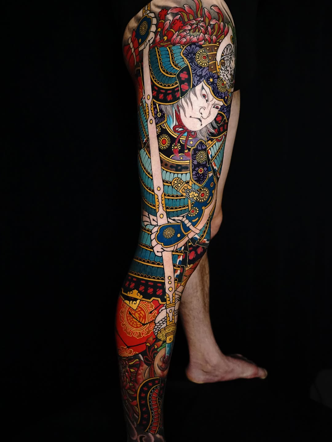 Tattoo by @shiyo_irezumi — japanese_irezumi, black_and_grey
