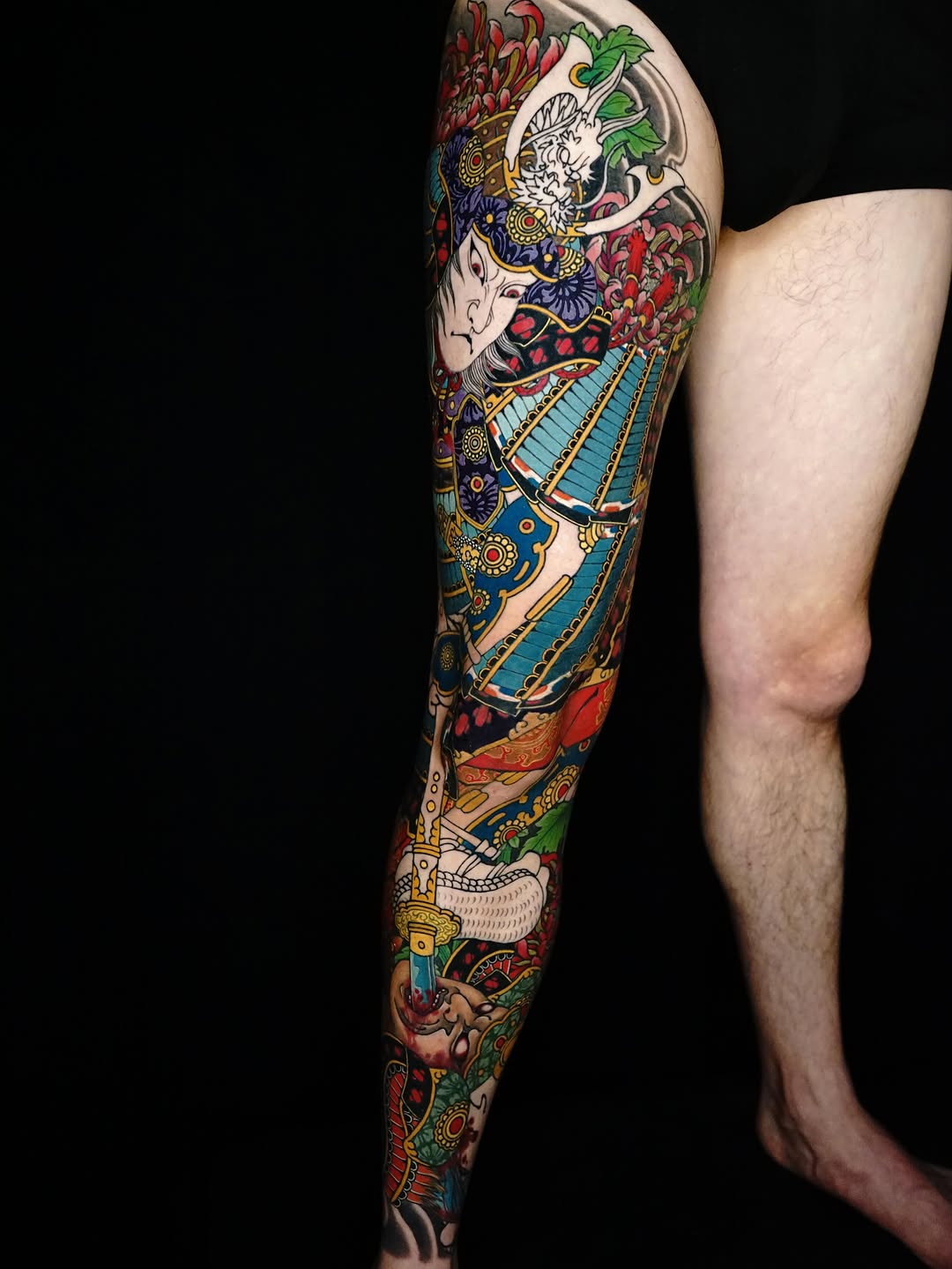 Tattoo by @shiyo_irezumi — japanese_irezumi, black_and_grey