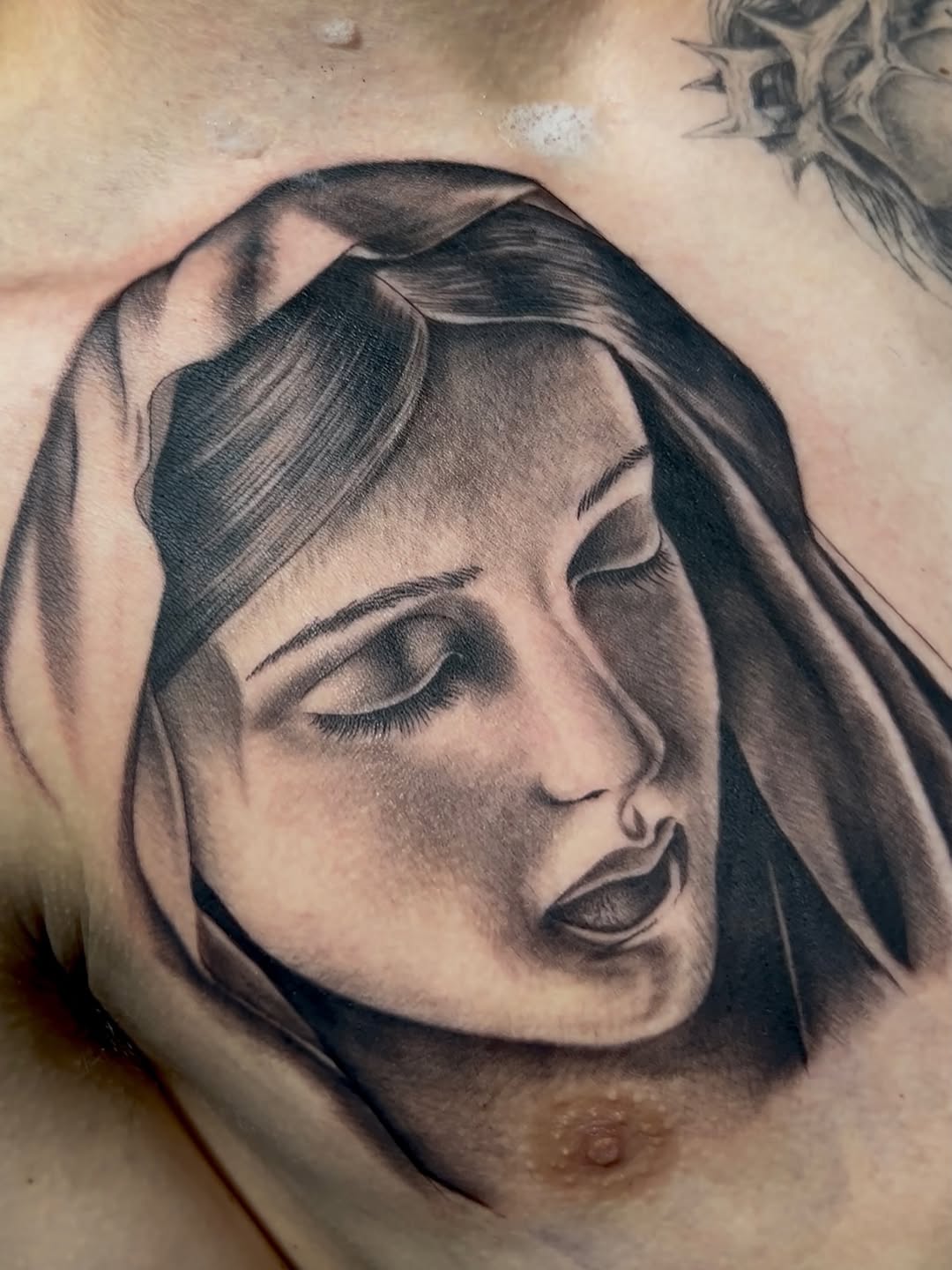 Tattoo by @sdtatoo — realism, black_and_grey