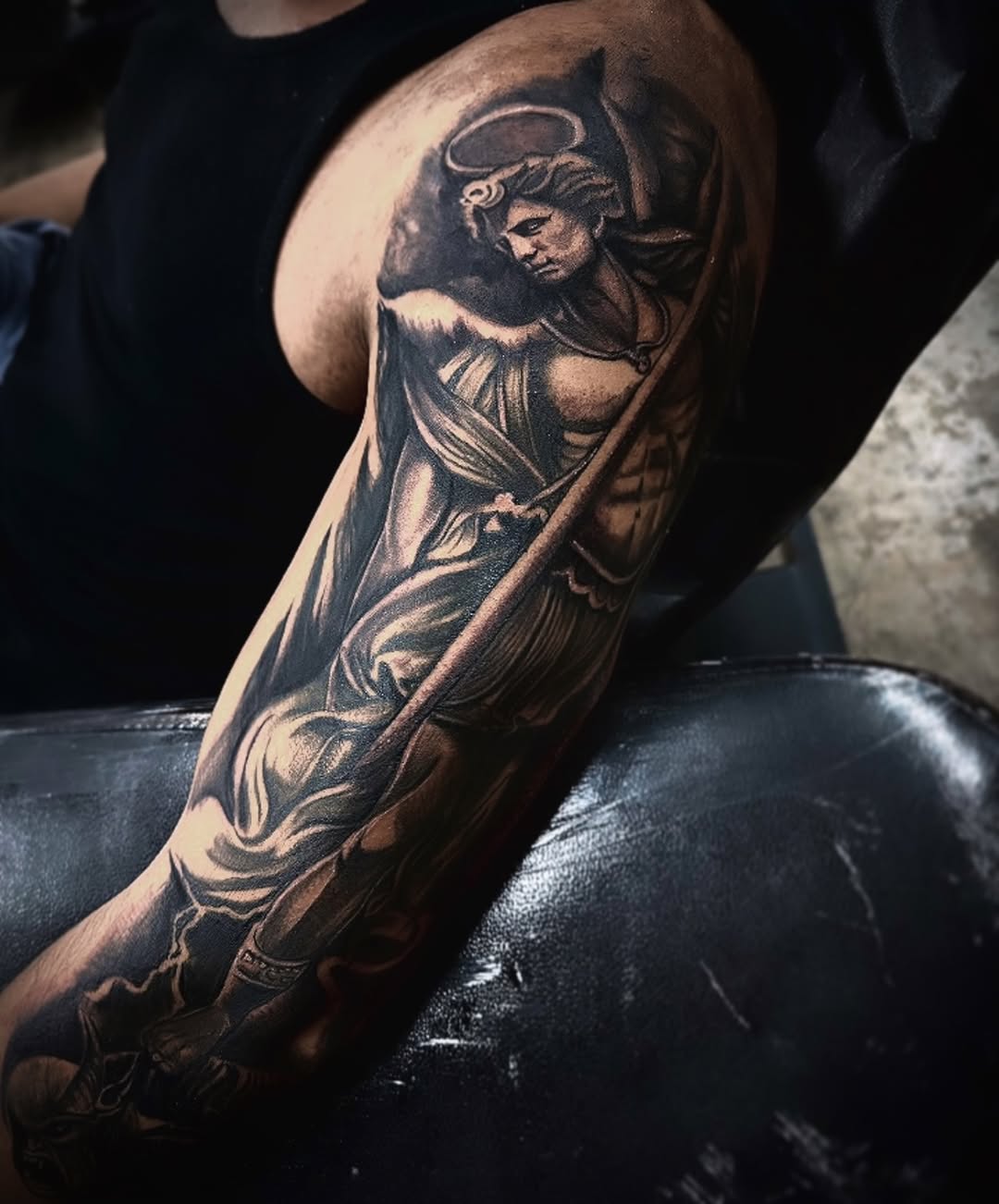Tattoo by @don_lino_tattoo — black_and_grey, realism