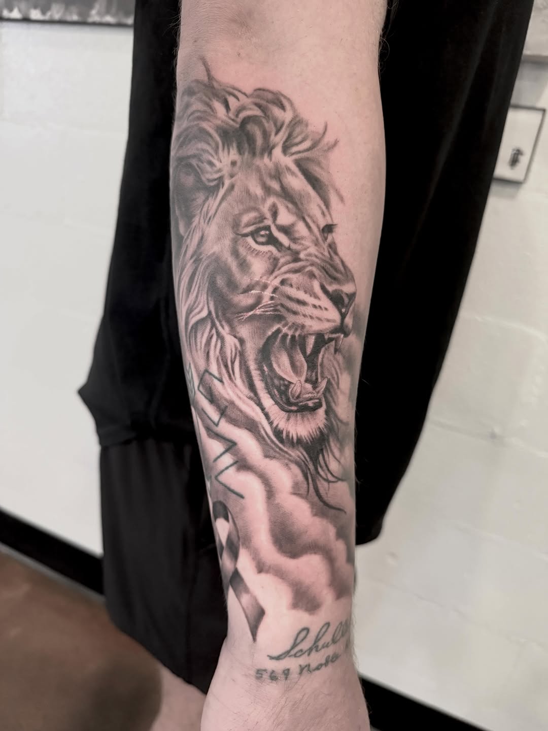 Tattoo by @drewfostertattoo — realism, black_and_grey