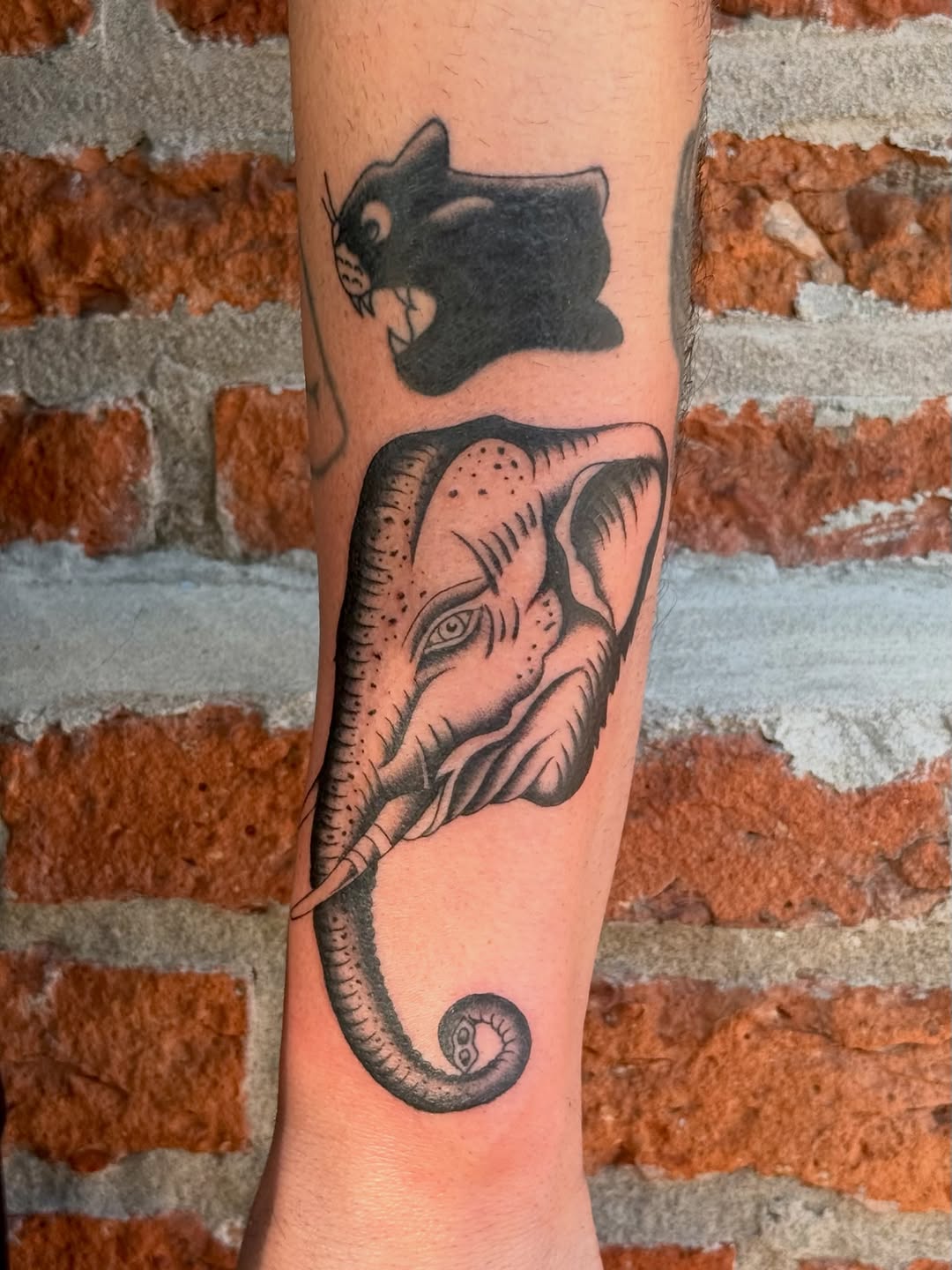 Tattoo by @nathanwohlftattooing — black_and_grey, realism