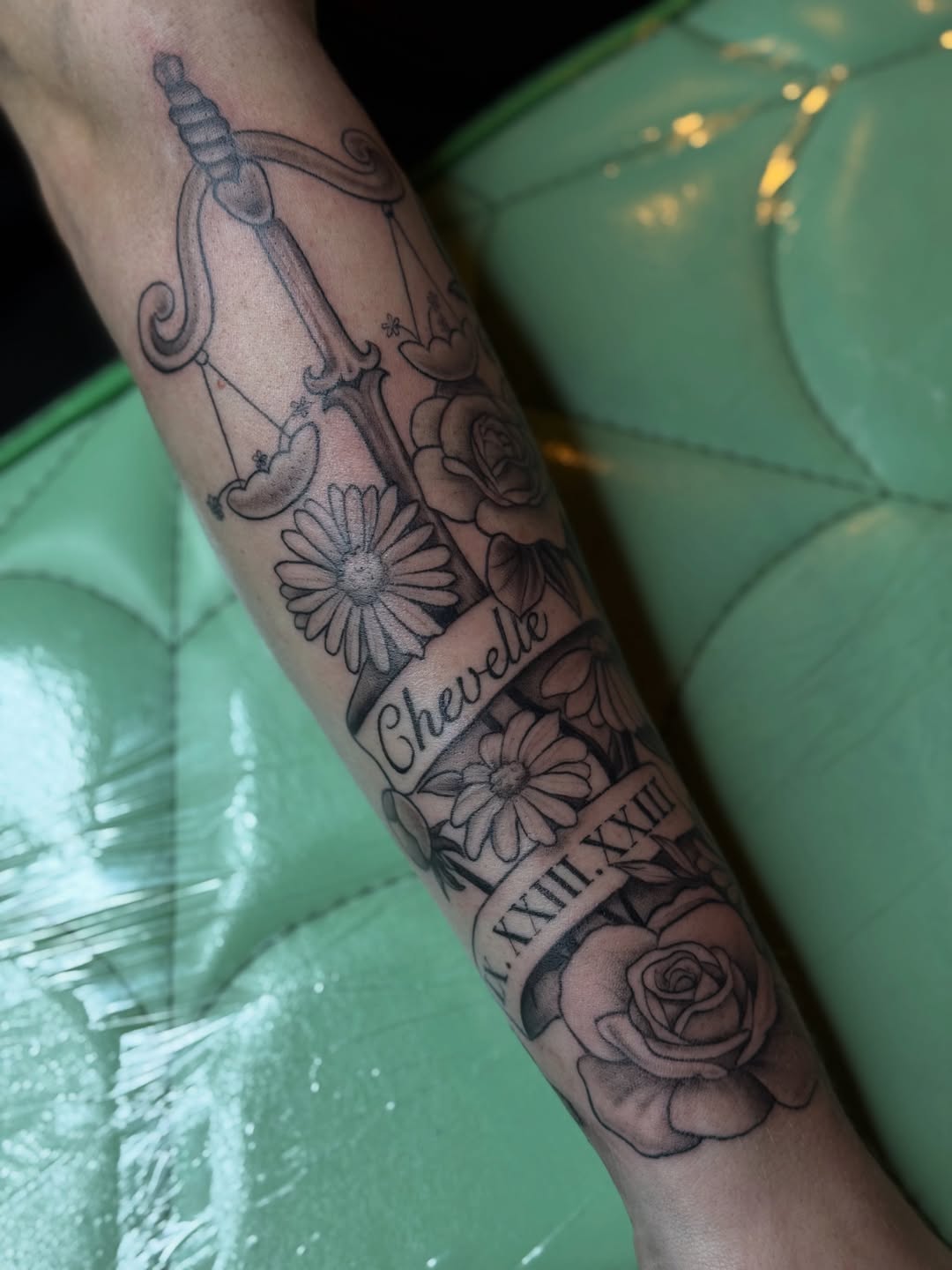 Tattoo by @lilymyriatattoos — black_and_grey, illustrative