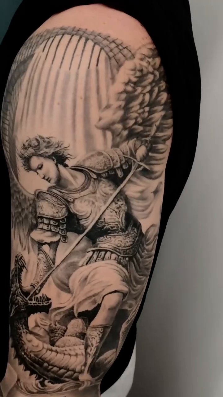 Tattoo by @alexlondontattoo — realism, black_and_grey
