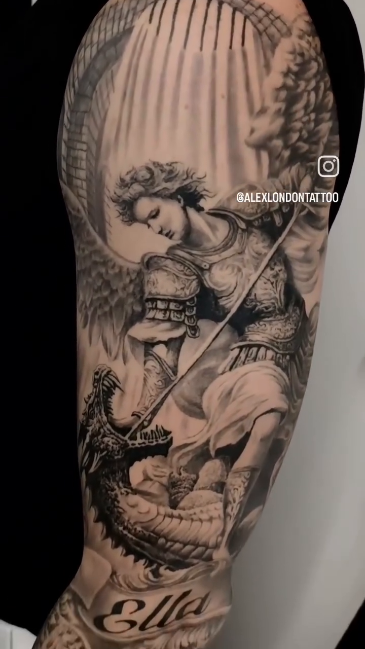 Tattoo by @mitkotattoobromley — black_and_grey, realism