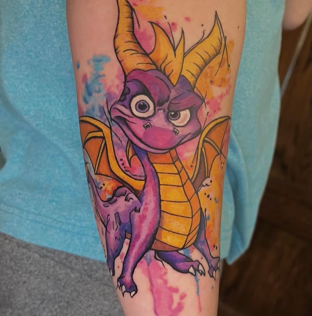 Tattoo by @inkbylennypaul — watercolor, new_school
