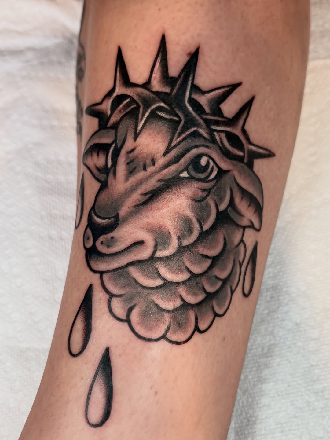 Tattoo by @juliatat2 โ american_traditional, black_and_grey