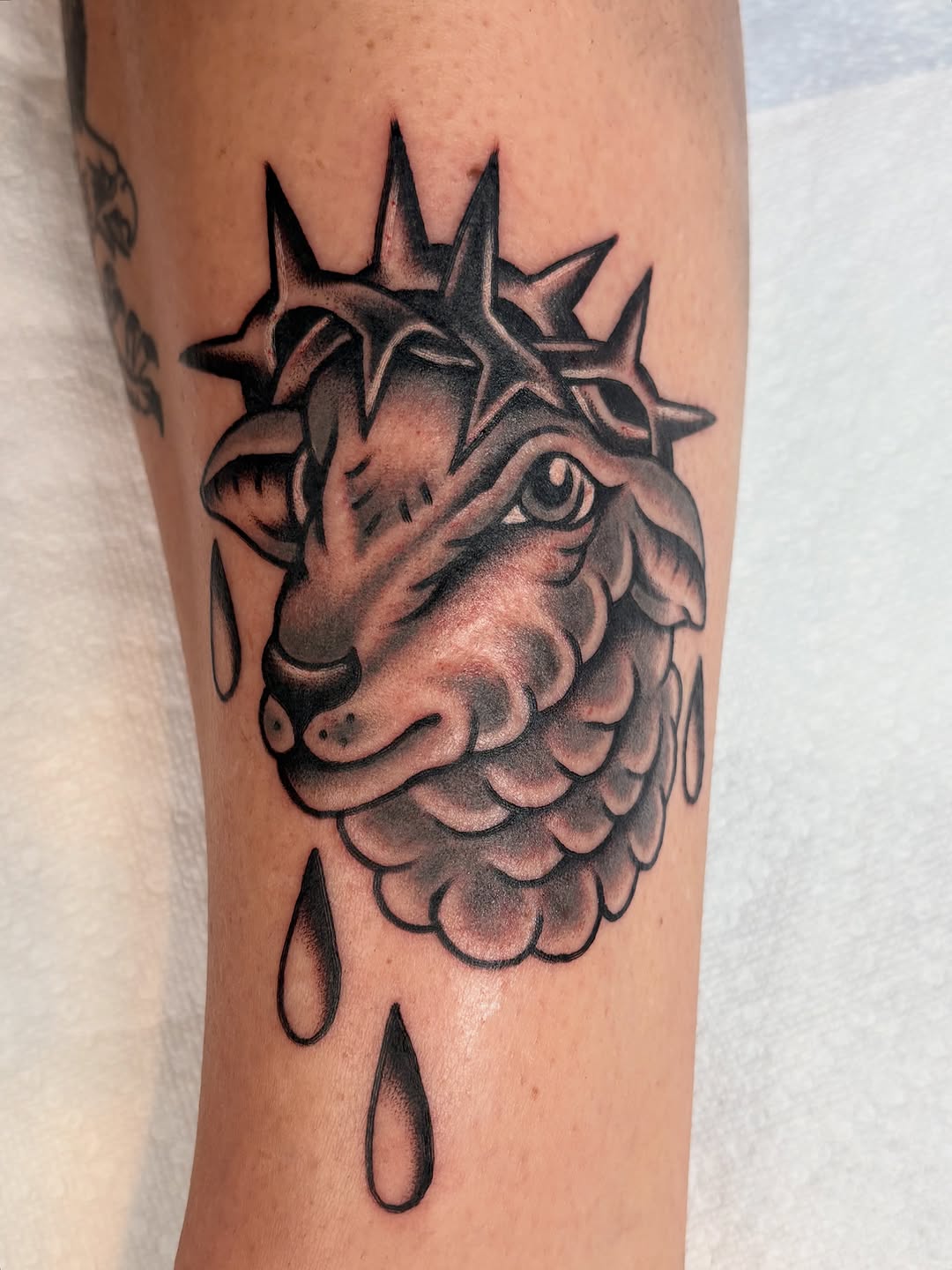Tattoo by @juliatat2 โ american_traditional, black_and_grey