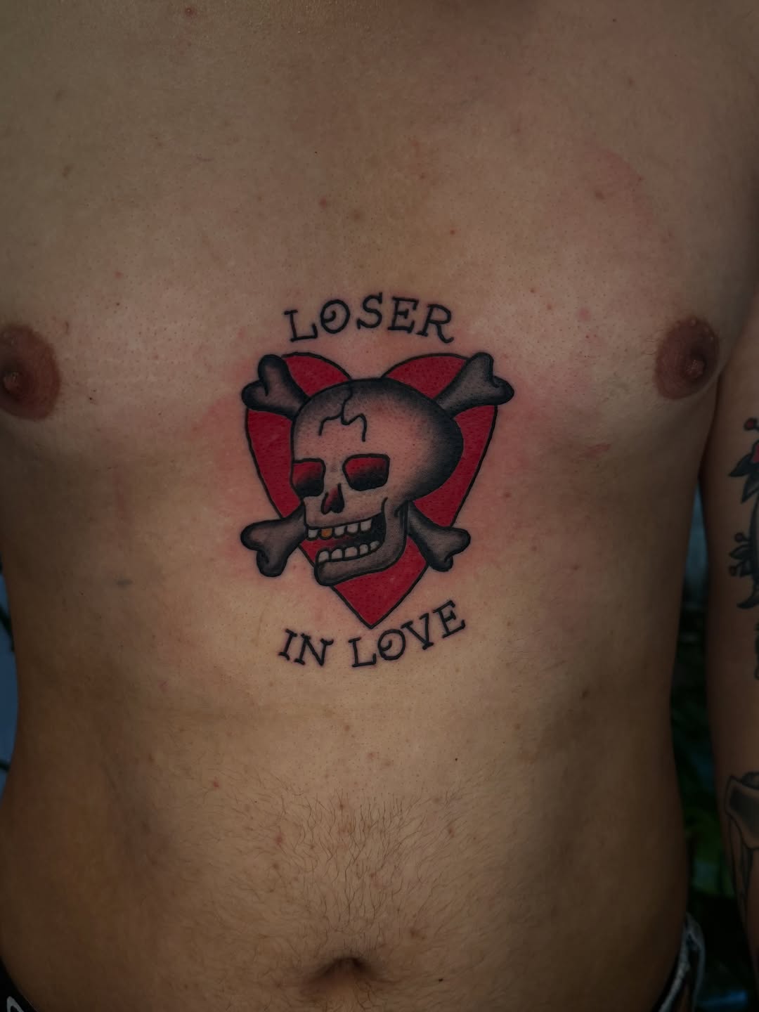 Tattoo by @doughboystabs — american_traditional, lettering_script