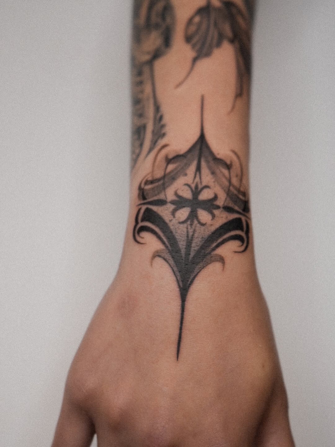 Tattoo by @funch.tattooer — blackwork, ornamental