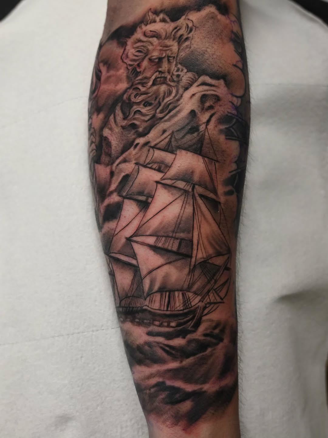 Tattoo by @ironmiketattoos — black_and_grey, realism