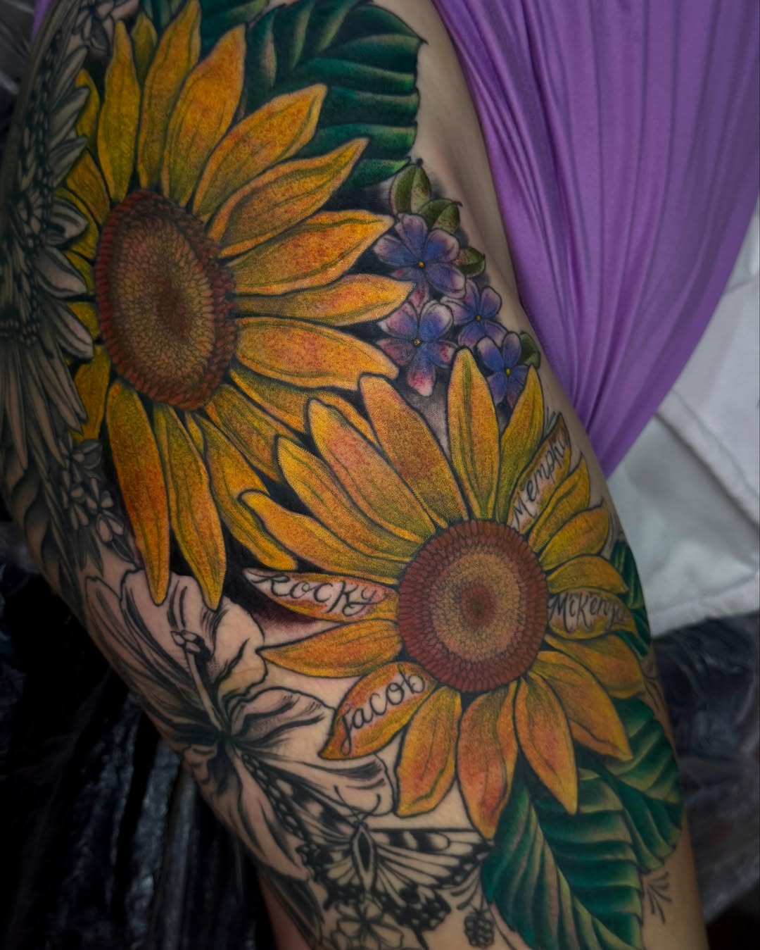 Tattoo by @noapologiestattoo — realism, lettering_script