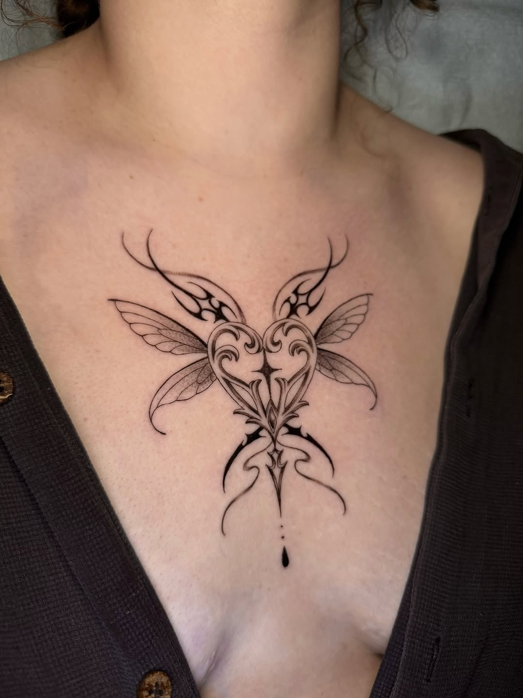 Tattoo by @gnat_art โ fine_line