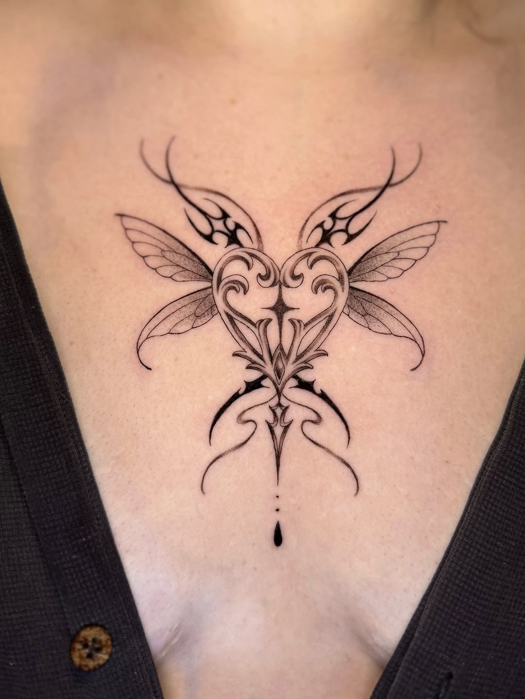 Tattoo by @gnat_art โ fine_line