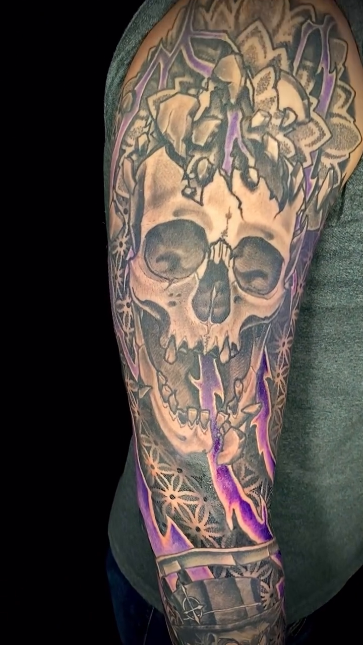 Tattoo by @josh_st_tat2 β black_and_grey, geometric