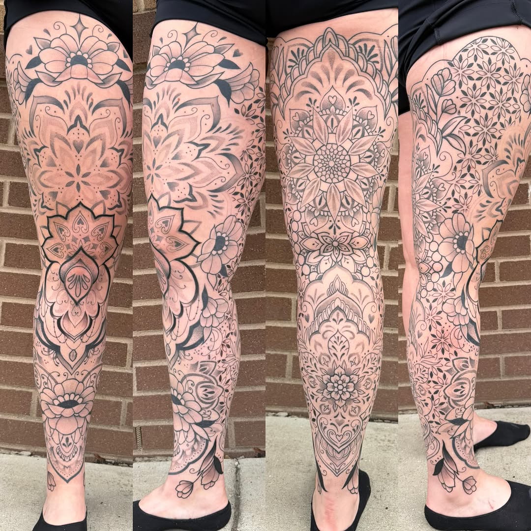 Tattoo by @lyndsink — geometric, ornamental
