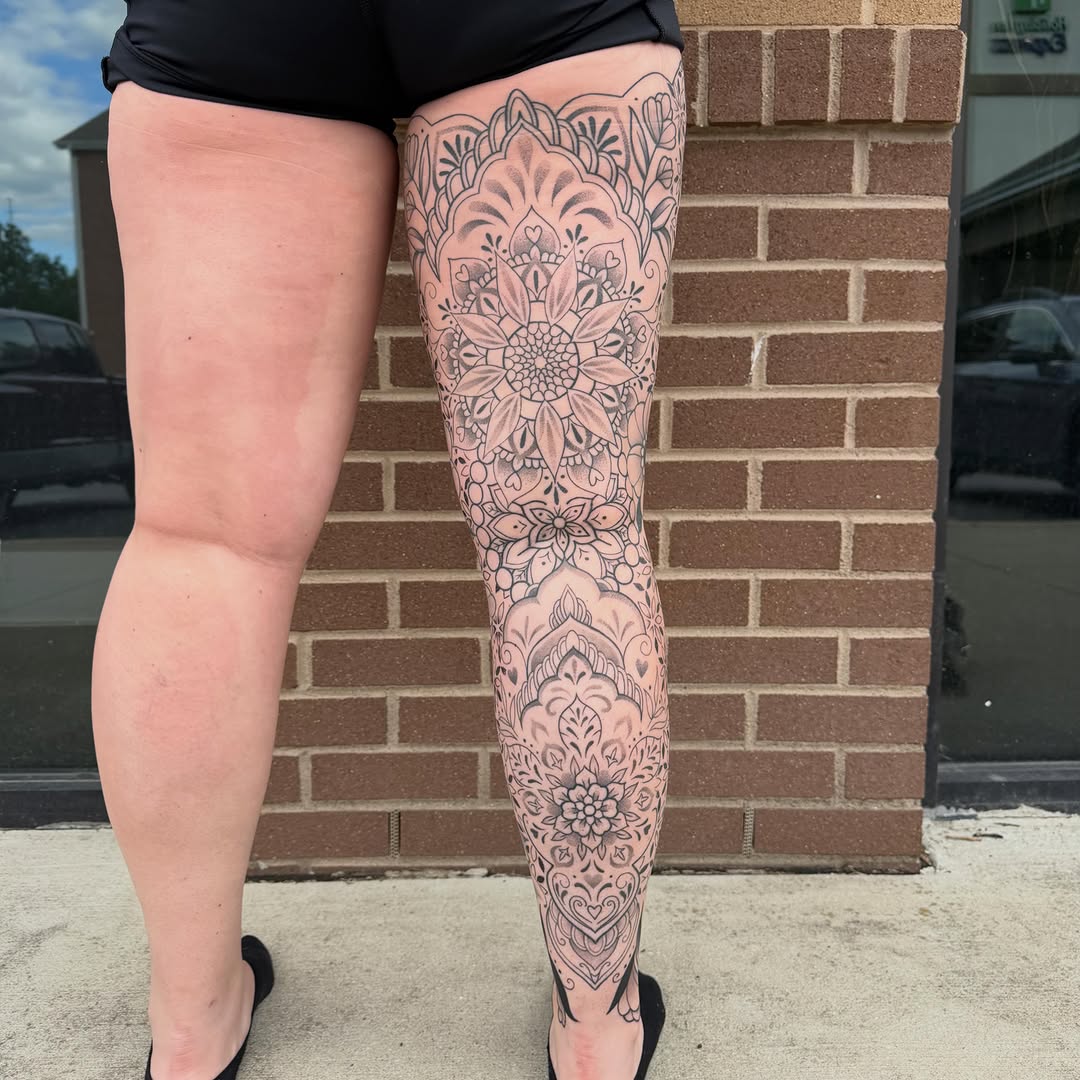 Tattoo by @lyndsink — geometric, ornamental