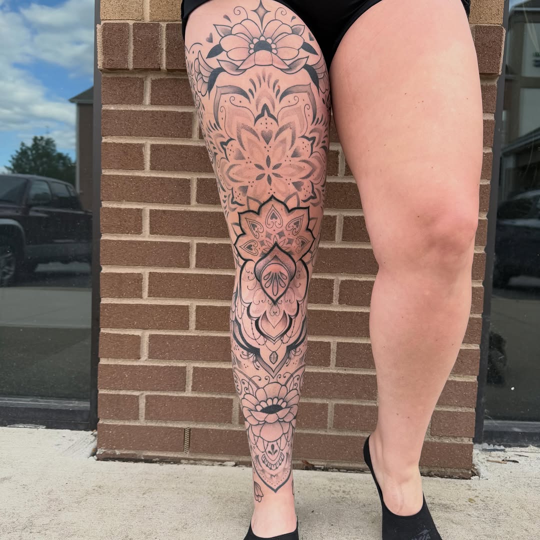 Tattoo by @lyndsink — geometric, ornamental