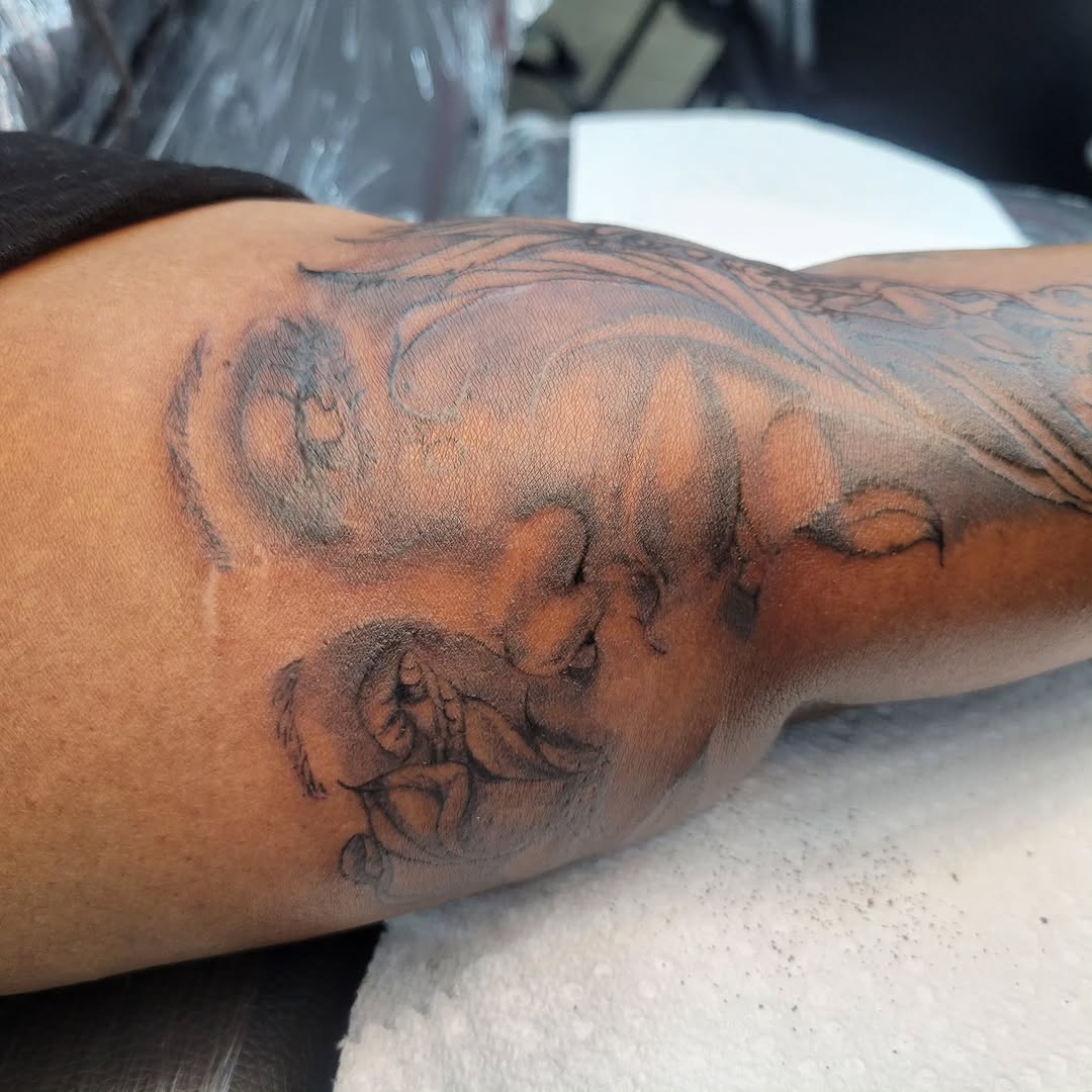 Tattoo by @ink_princesaa — black_and_grey, realism