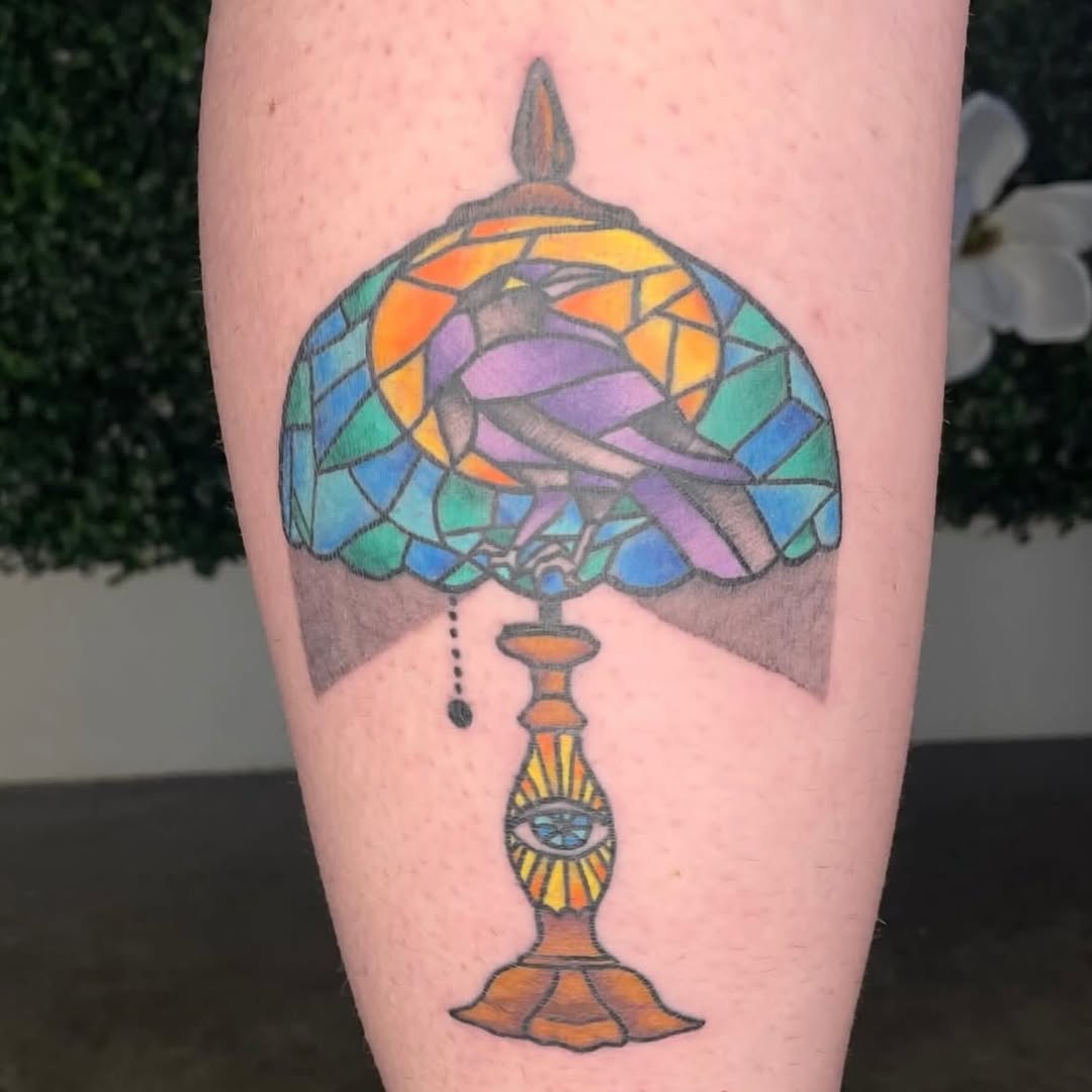 Tattoo by @goodheavenstattoos — stained_glass