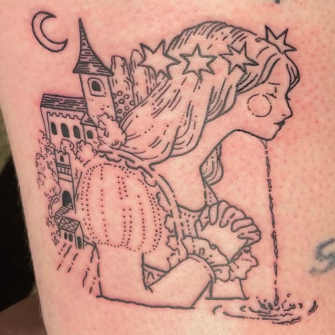 Tattoo by @goodheavenstattoos — dotwork