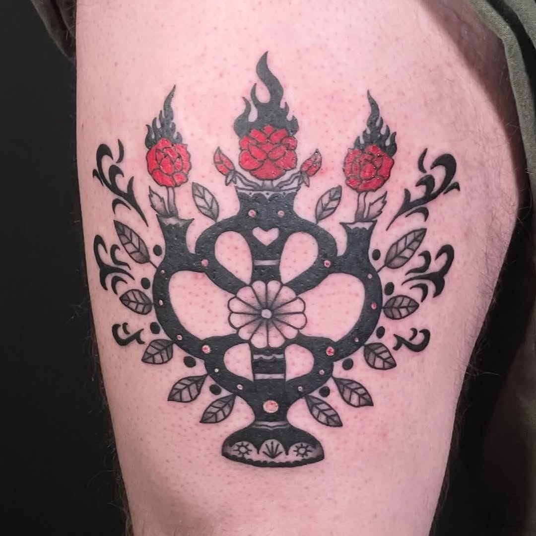 Tattoo by @goodheavenstattoos — american_traditional