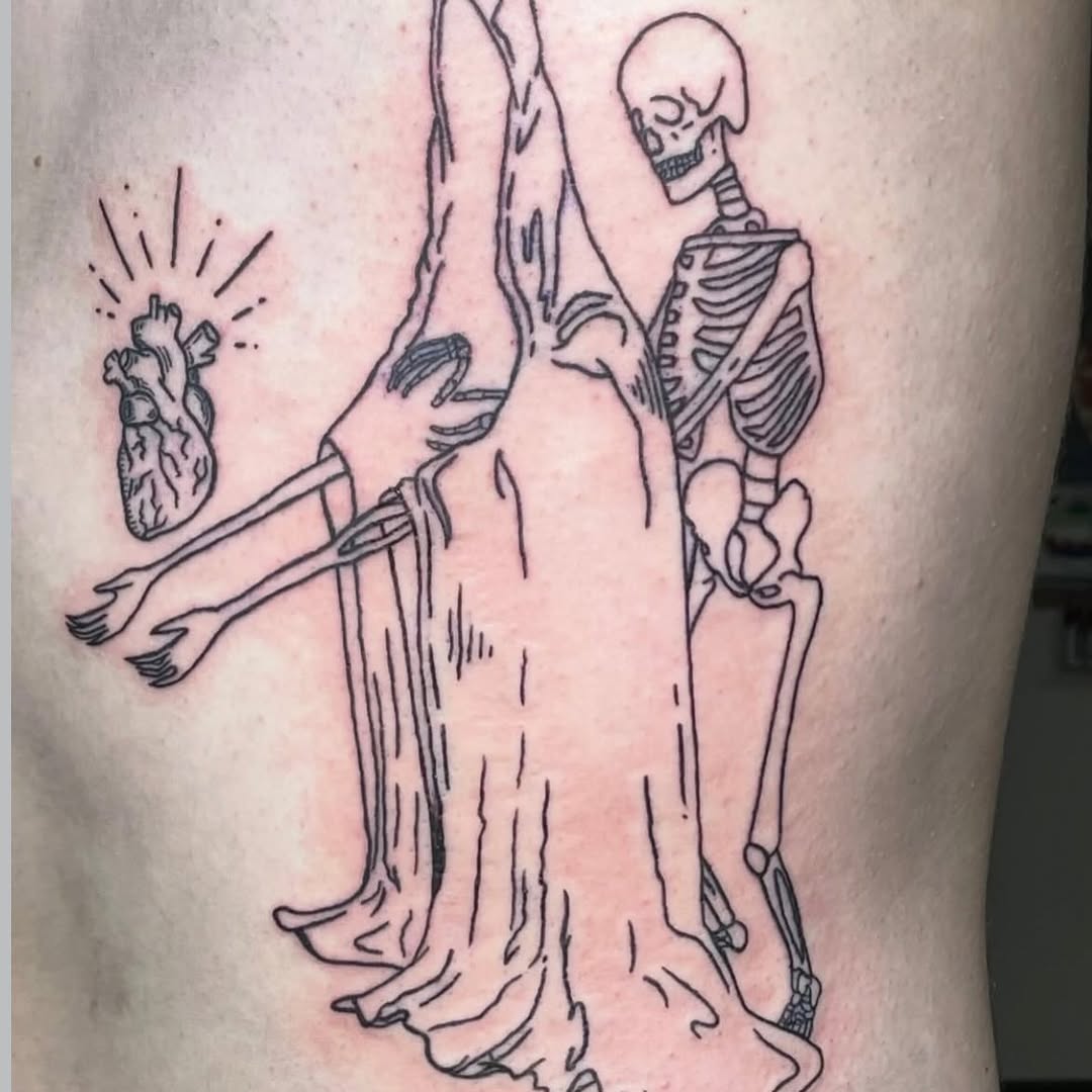 Tattoo by @goodheavenstattoos — blackwork