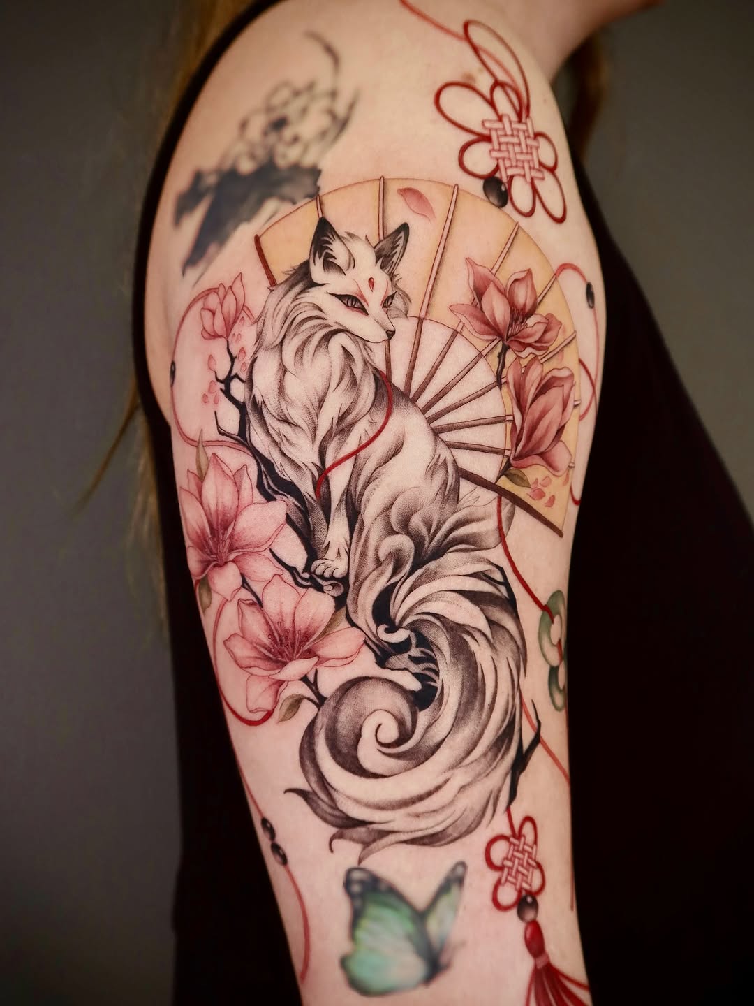 Tattoo by @minaa.ink — illustrative, black_and_grey