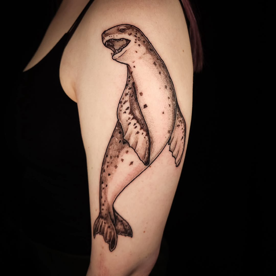 Tattoo by @ouchieink — dotwork