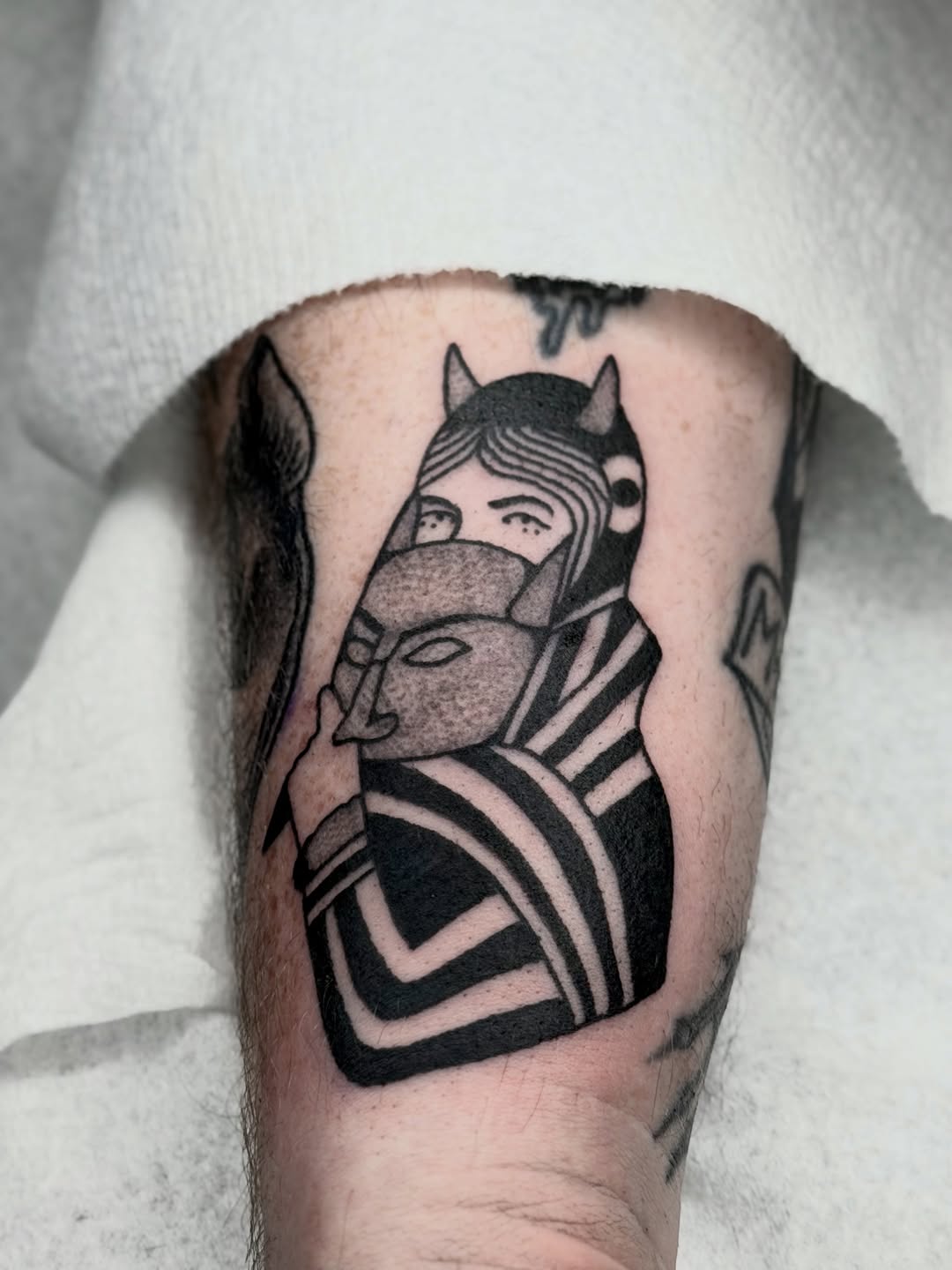Tattoo by @darkcherry__ โ blackwork
