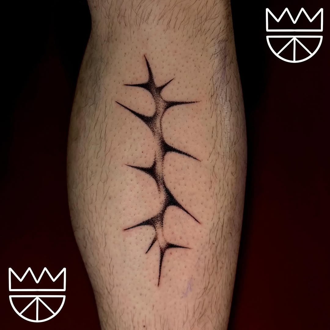 Tattoo by @prncjordnink — blackwork