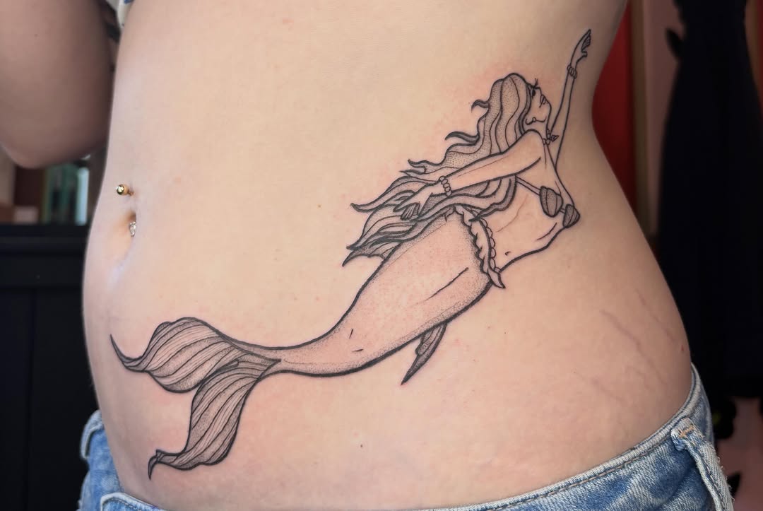 Tattoo by @manicpixietattoos — fine_line, dotwork