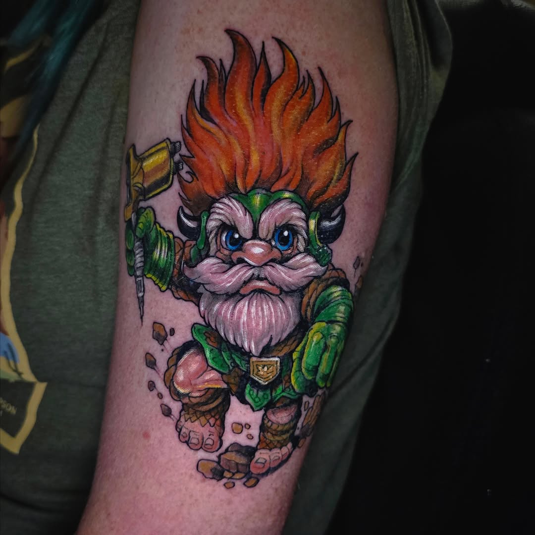 Tattoo by @drutattoo — new_school, illustrative