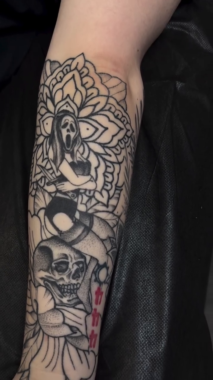 Tattoo by @tattoosby_cieraa — black_and_grey, illustrative