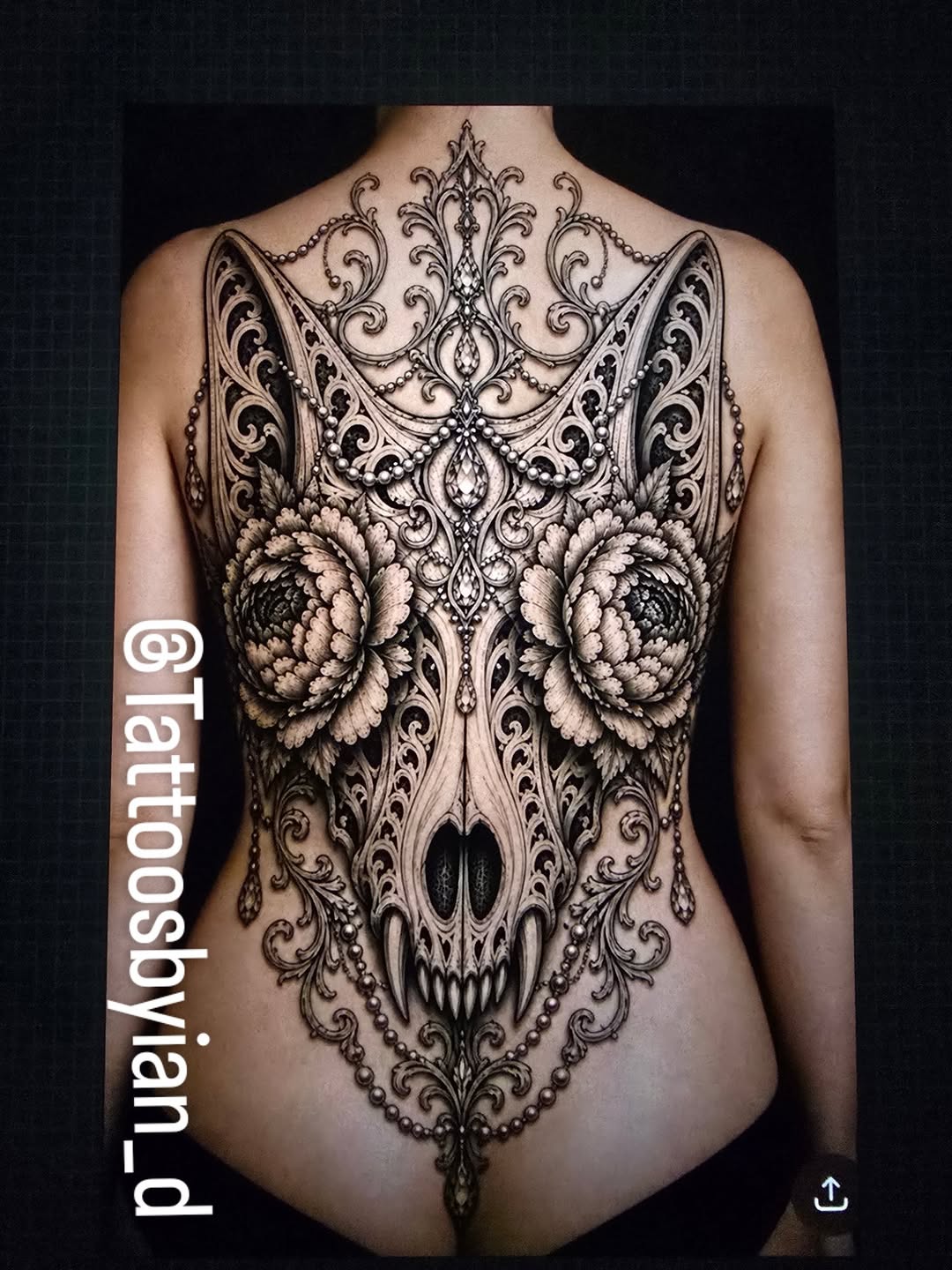 Tattoo by @tattoosbyian_d — black_and_grey, ornamental