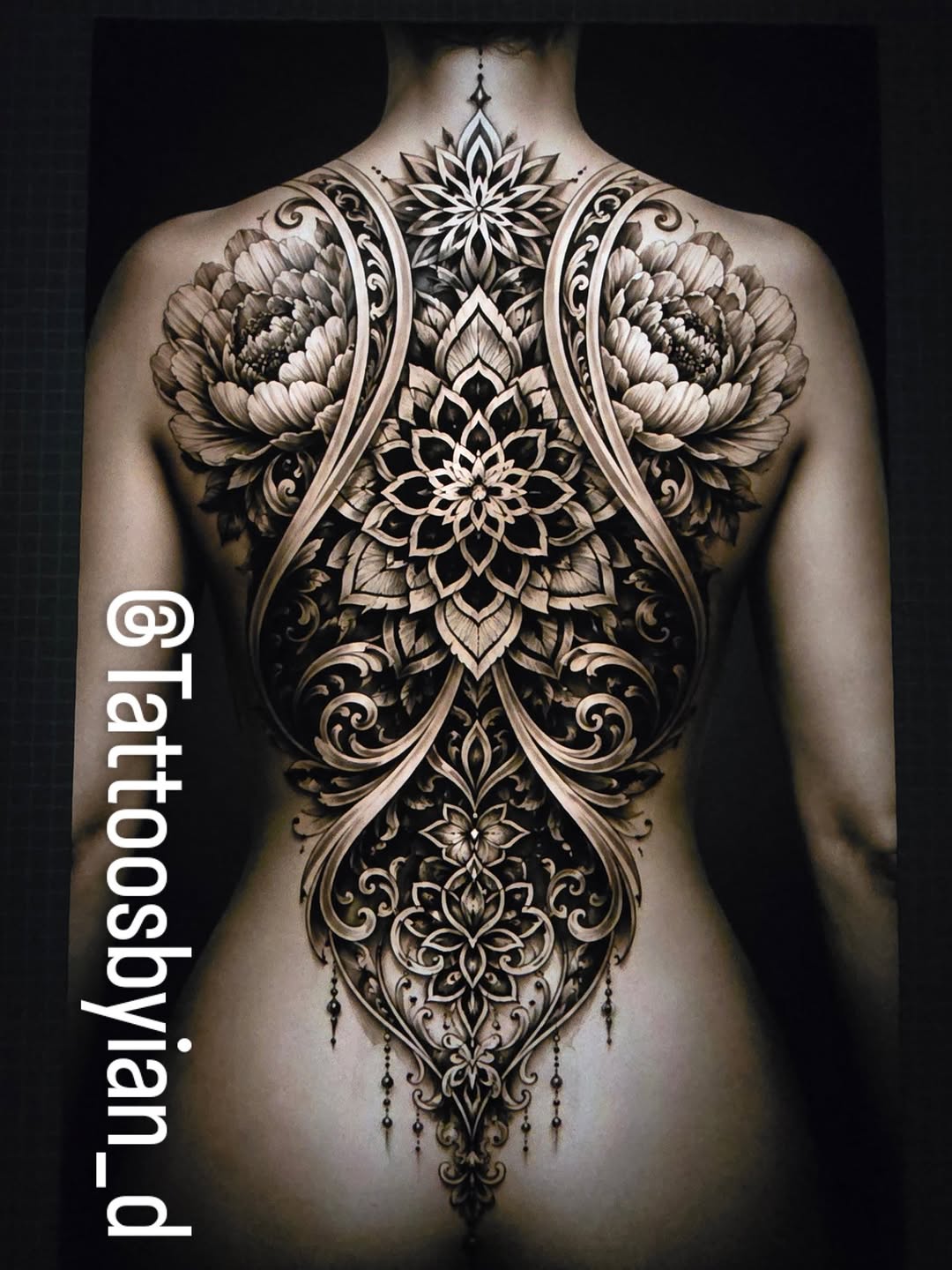 Tattoo by @tattoosbyian_d — ornamental, black_and_grey