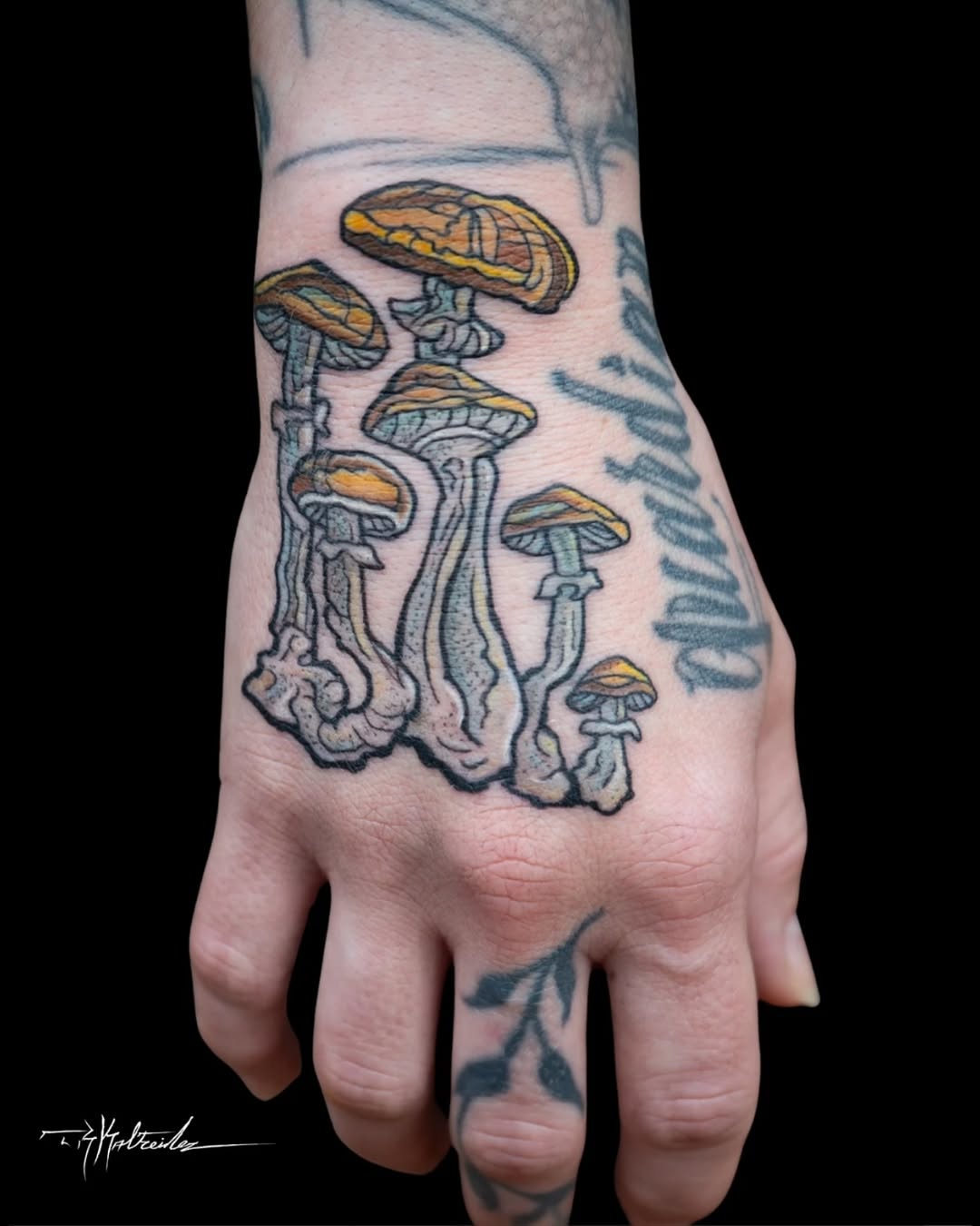 Tattoo by @trkaltreider — illustrative, dotwork