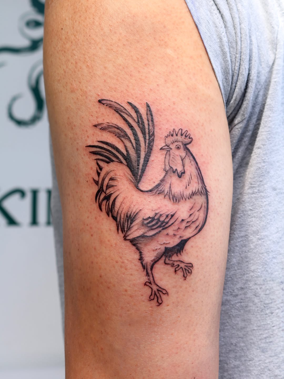 Tattoo by @kingtideink โ black_and_grey