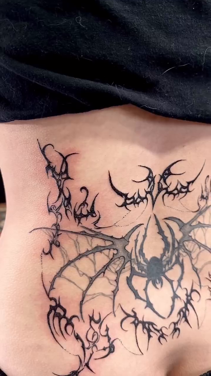 Tattoo by @gray.space.ink — blackwork, ornamental