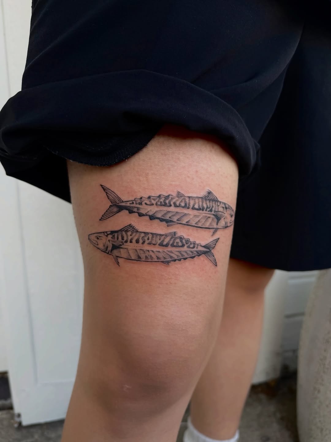 Tattoo by @kingtideink โ black_and_grey