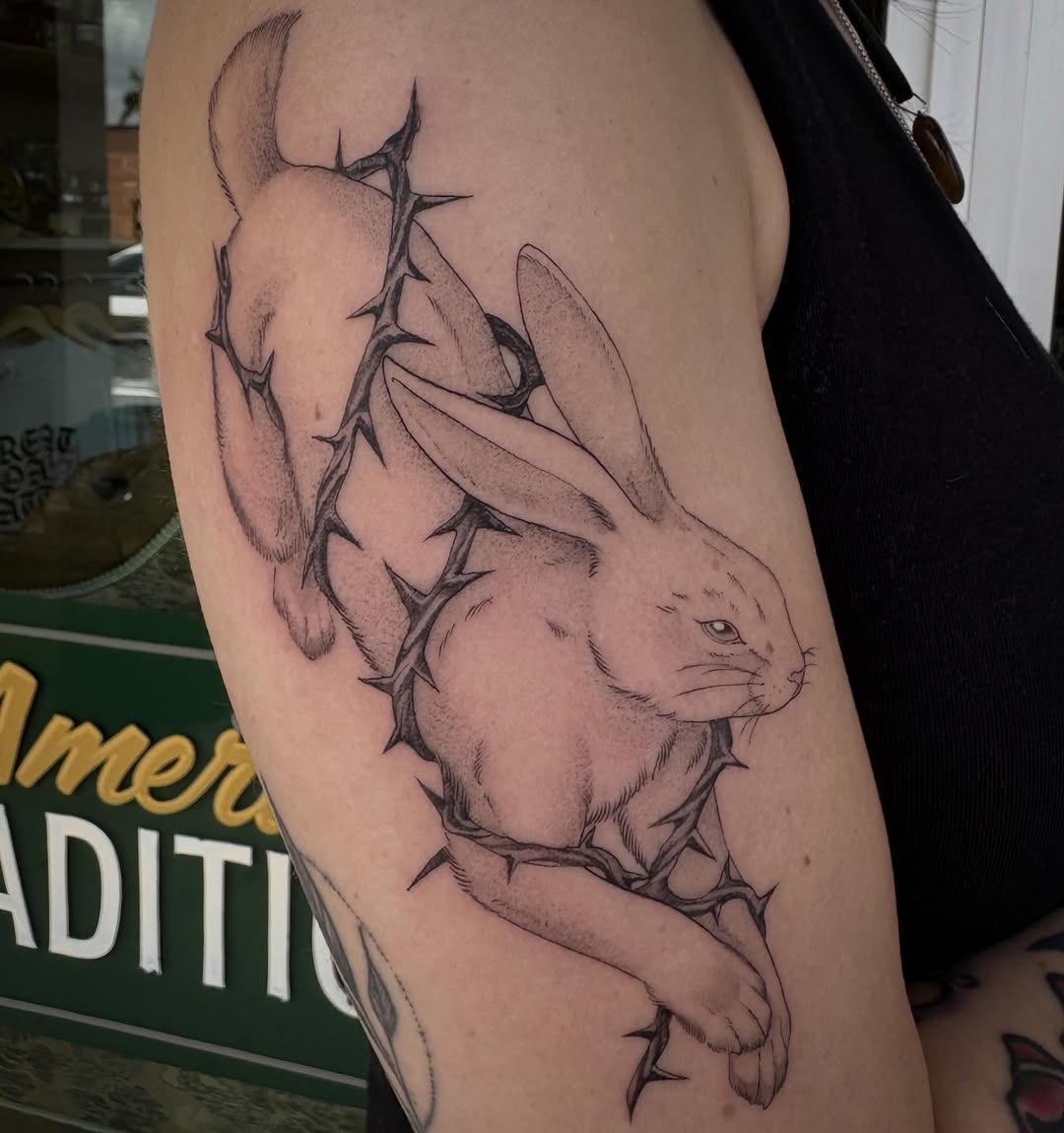 Tattoo by @mela.tattooer — black_and_grey