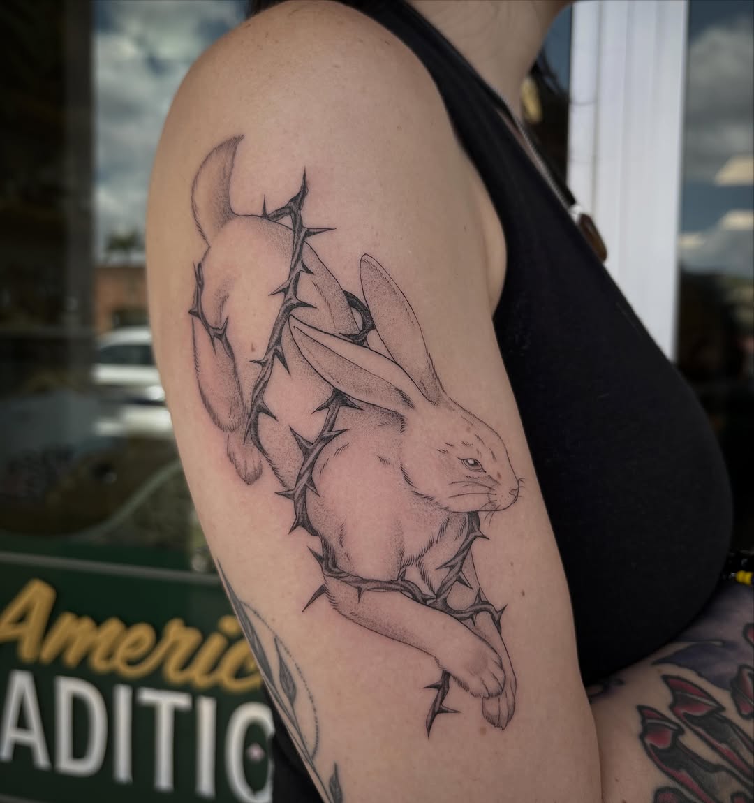 Tattoo by @mela.tattooer — blackwork