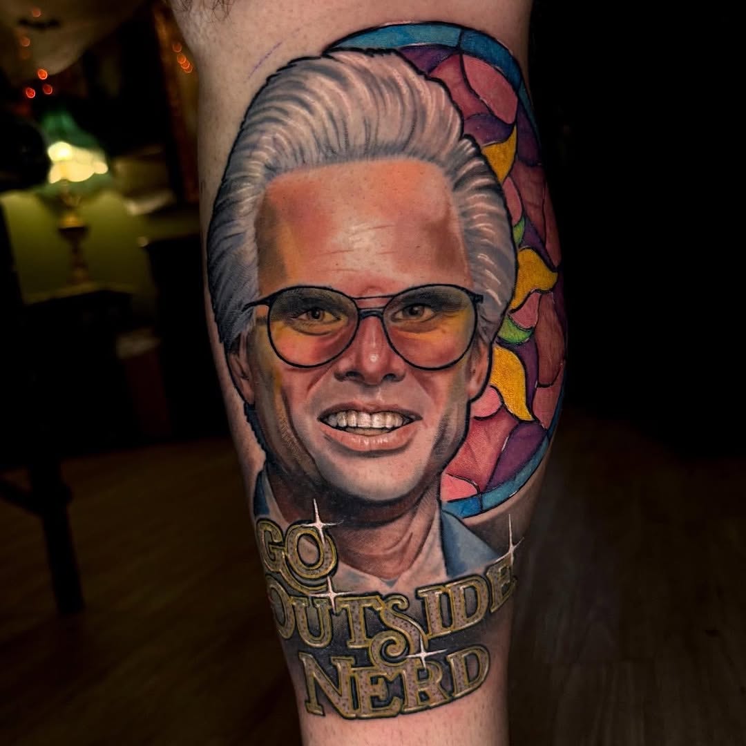 Tattoo by @_snacksy — realism, lettering_script