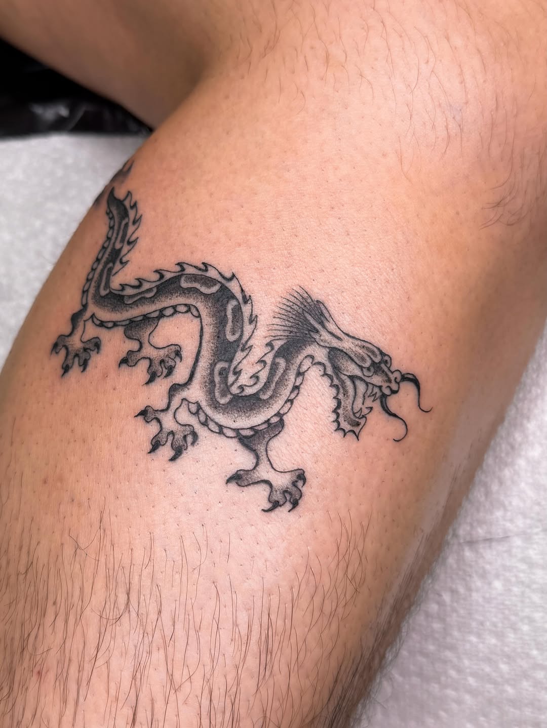 Tattoo by @rinoski.tattoo — japanese_irezumi, black_and_grey