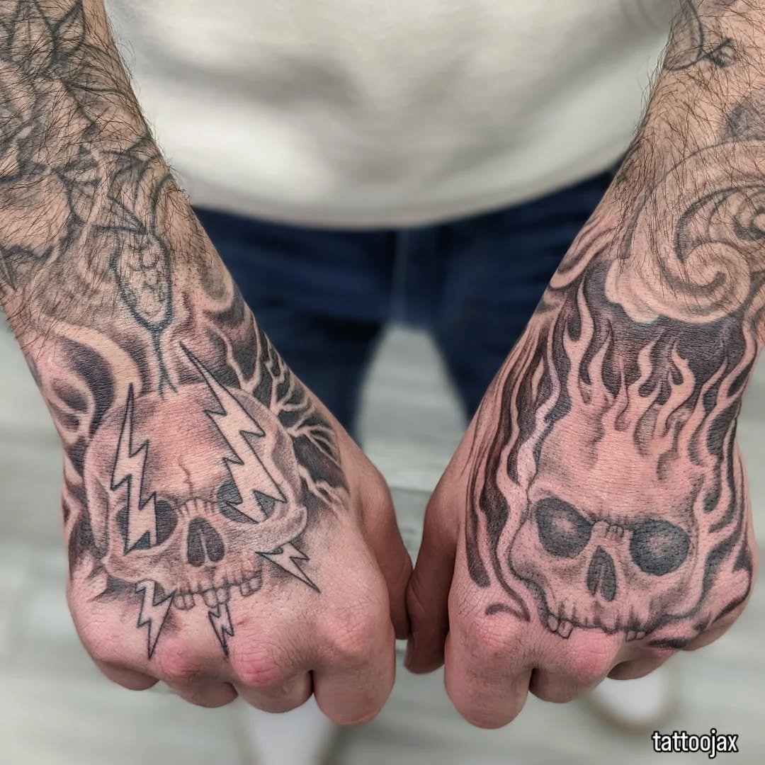 Tattoo by @tattoojax — black_and_grey, realism