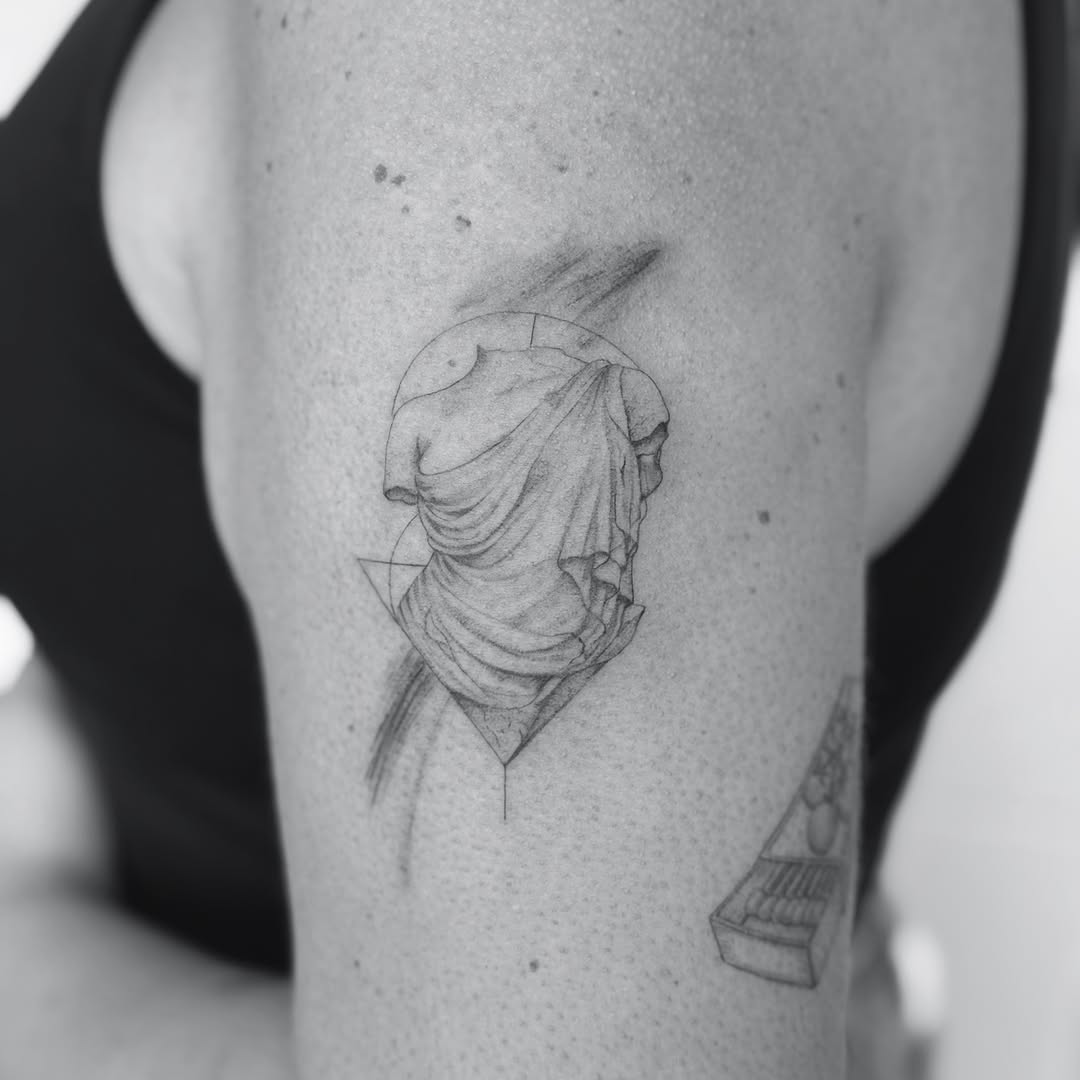 Tattoo by @wildhoneyartistry — geometric