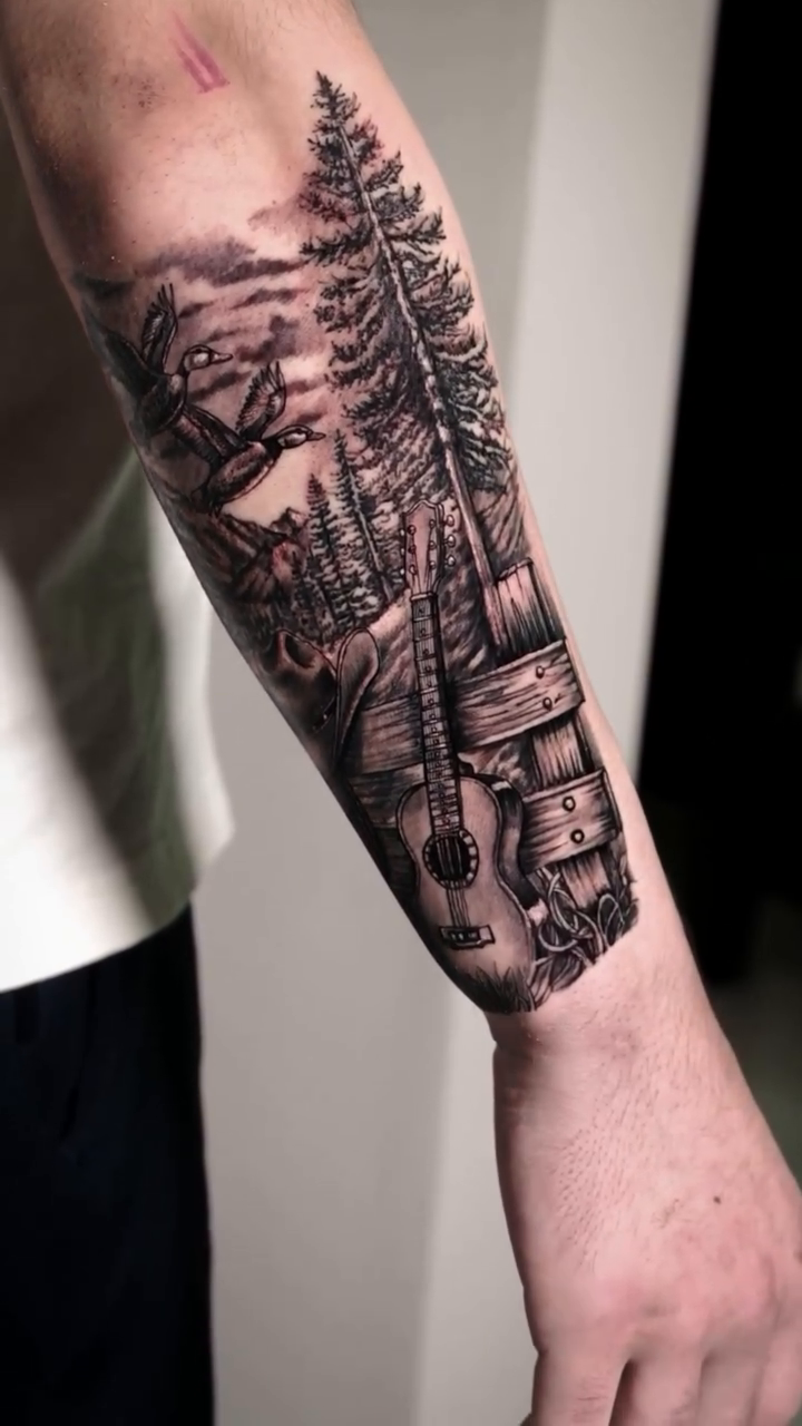 Tattoo by @eriktats13 โ realism, black_and_grey