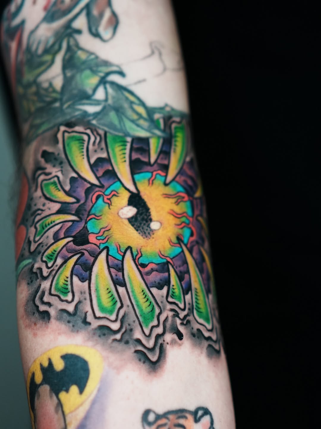 Tattoo by @mrdrextattoo โ new_school, trash_polka