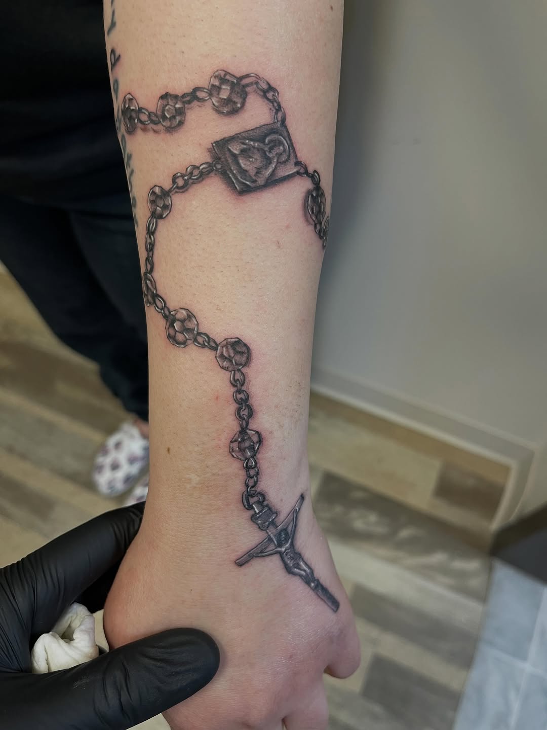 Tattoo by @illestgorilla — black_and_grey, realism